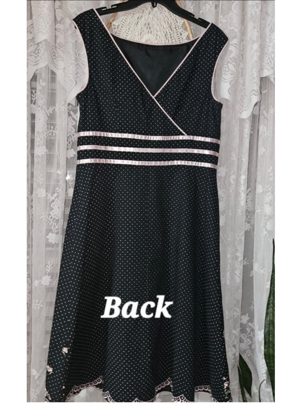 Vtg Jessica Howard Pinup A Line Polka Dot Dress Feminine Retro Coquette 2000s S - Picture 3 of 14